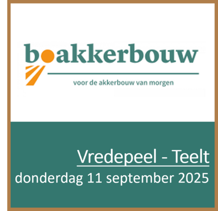 Vredepeel - 11 september 2025 - Teelt