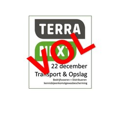 vrijdag 22 december 09:00 - RESERVELIJST kennisbijeenkomst Distribueren gewasbescherming